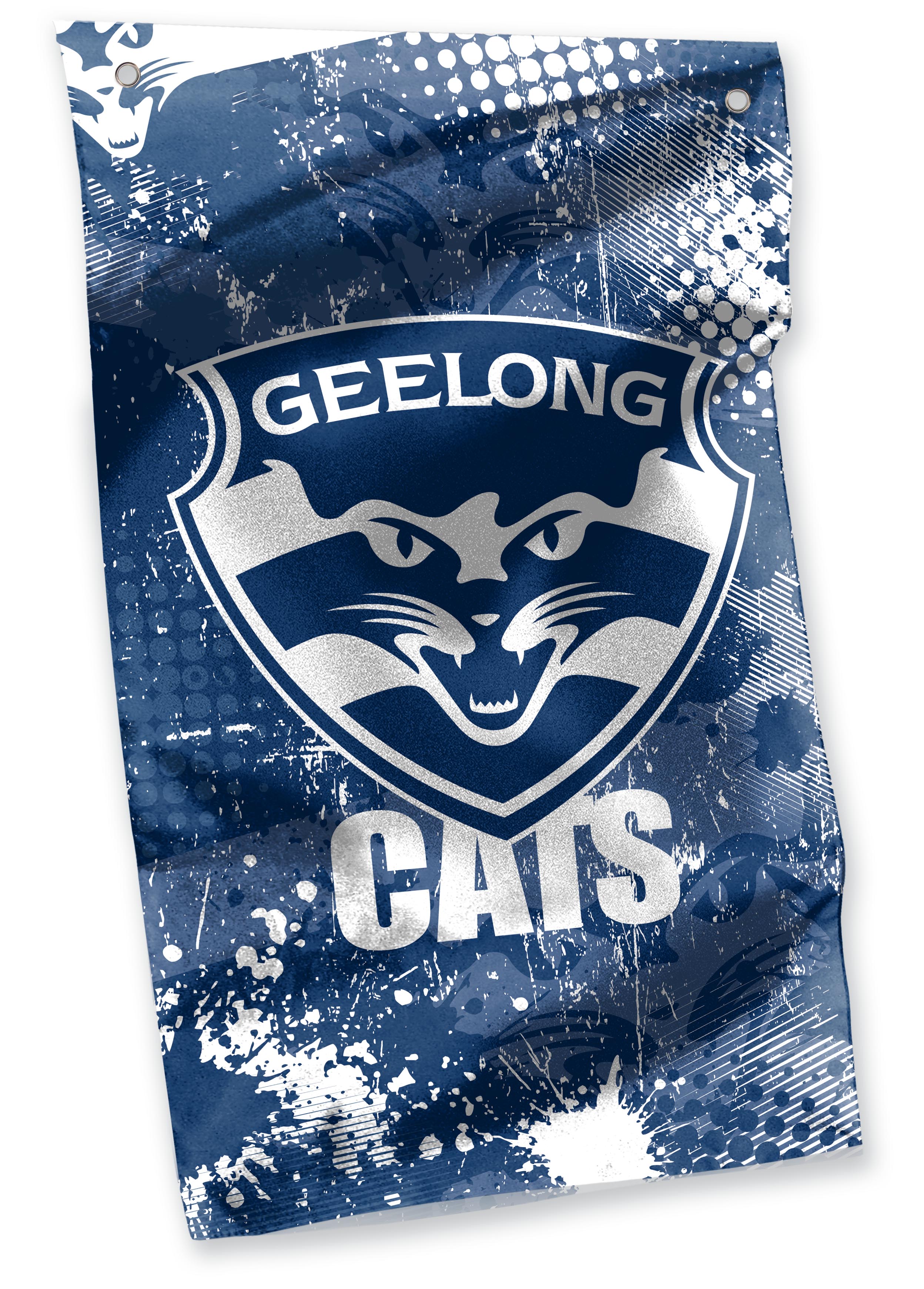 Geelong Cats AFL Team Logo Cape Flag * Wall Flag ...