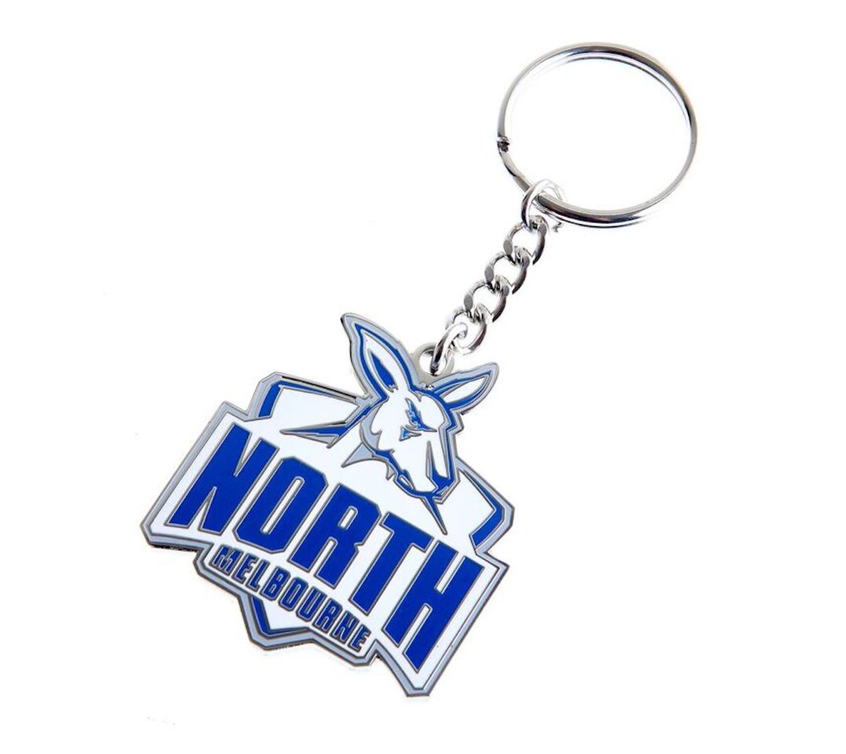 North Melbourne Kangaroos AFL Team Logo Metal Keyring ...