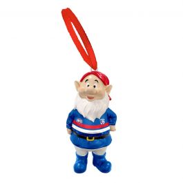 Western Bulldogs AFL Garden Gnome Xmas Ornament - One Little Footy Fan