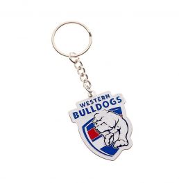 Western Bulldogs AFL Team Logo Metal Keyring - One Little Footy Fan