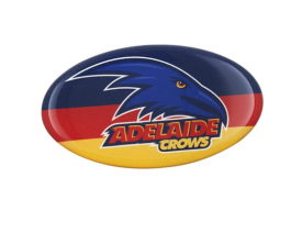 Adelaide Crows AFL Lensed Oval Logo Decal - One Little Footy Fan