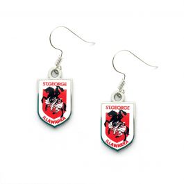 St George Dragons NRL Colour Logo Earrings - One Little Footy Fan