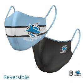 Cronulla Sharks NRL Large Adult Face Mask - One Little ...