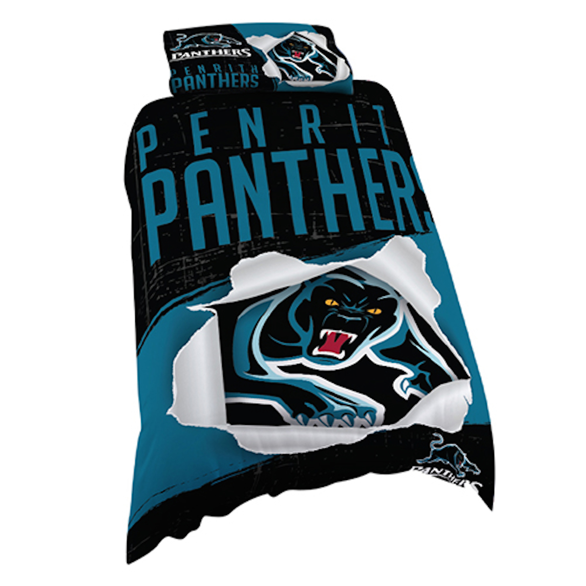 Penrith Panthers NRL Logo Design Quilt Doona Cover ...