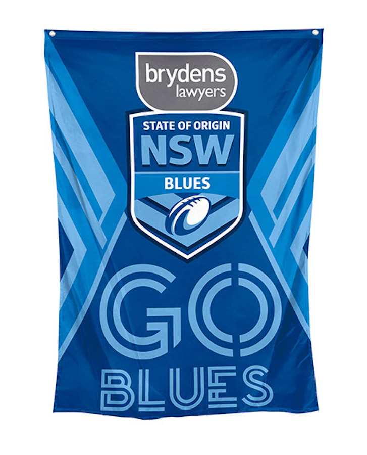 New South Wales State Of Origin Nrl Team Design Logo Wall Flag 9314783625536 Ebay